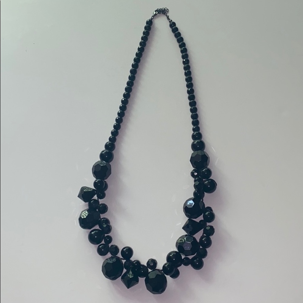 Beautiful black statement necklace!